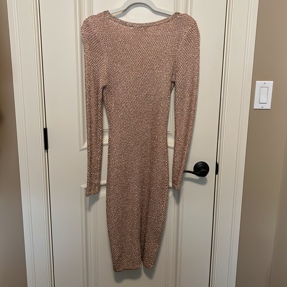 WOW Couture Rose Gold Dress LIKE NEW - Picture 4 of 4